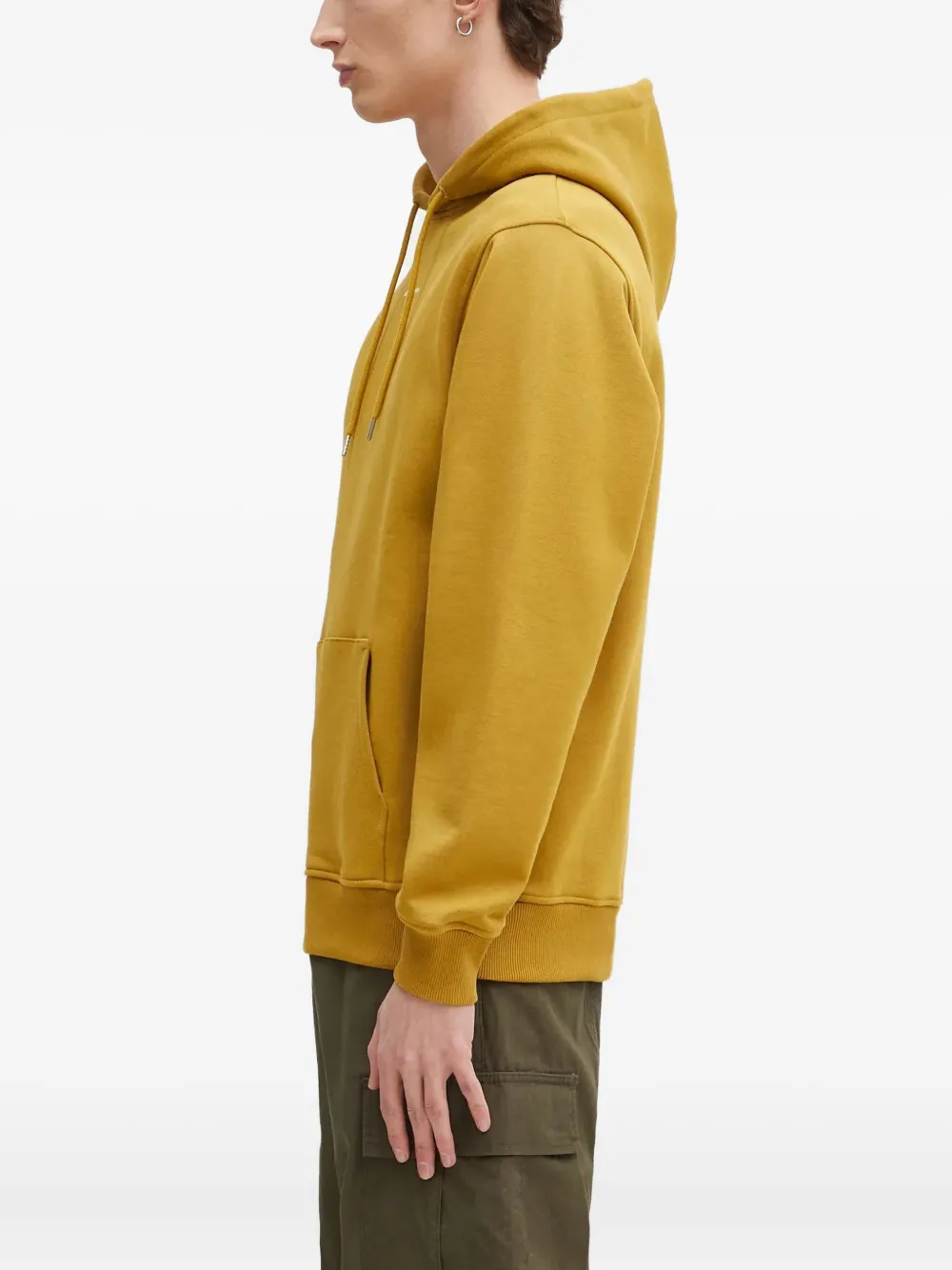 Drôle De Monsieur Hoodie met logoprint Geel