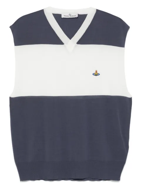 Vivienne Westwood V-neck striped vest