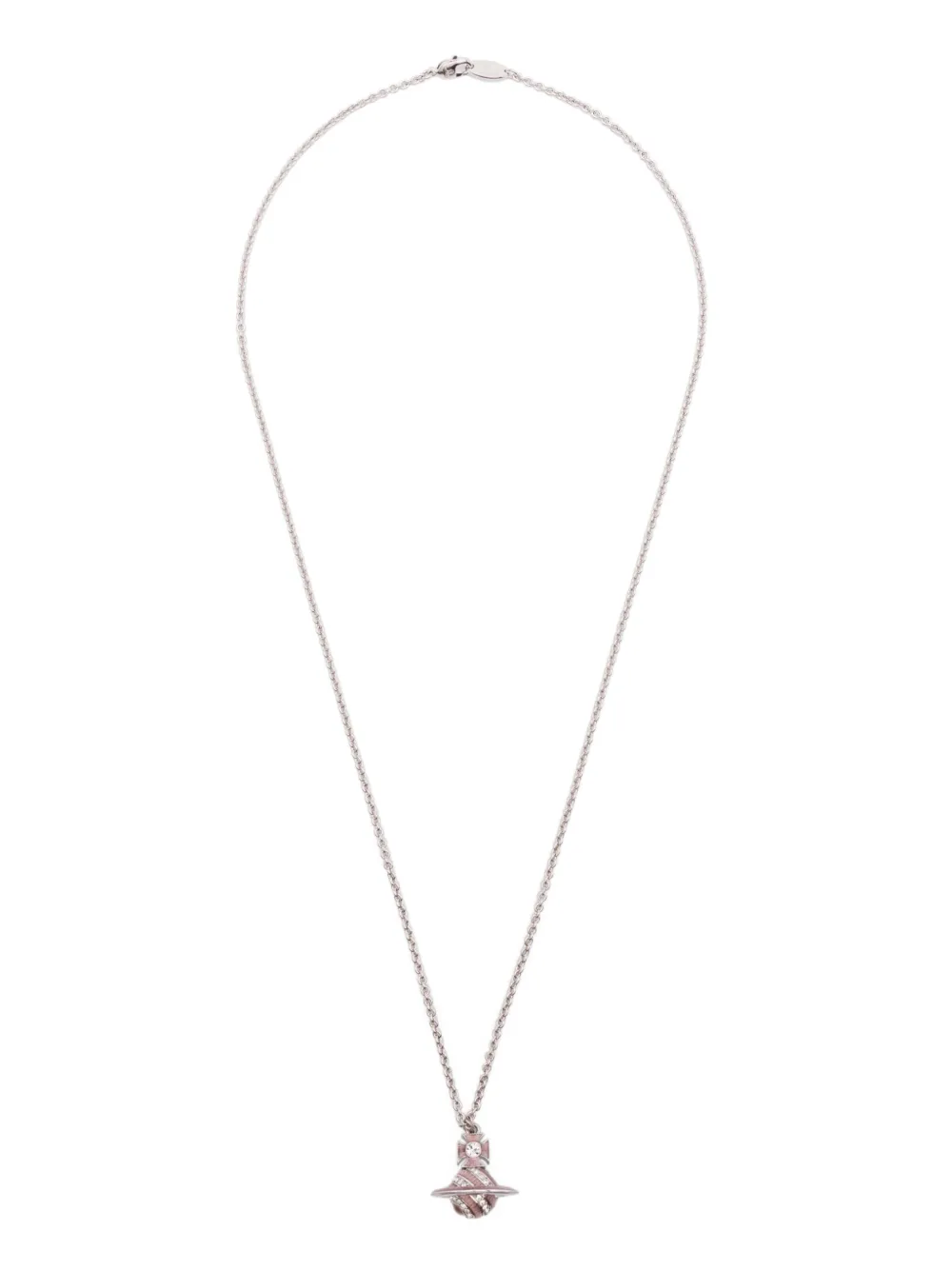 Vivienne Westwood Orb-pendant necklace - シルバートーン Vivienne Westwood Orb-pendant necklace - シルバートーン