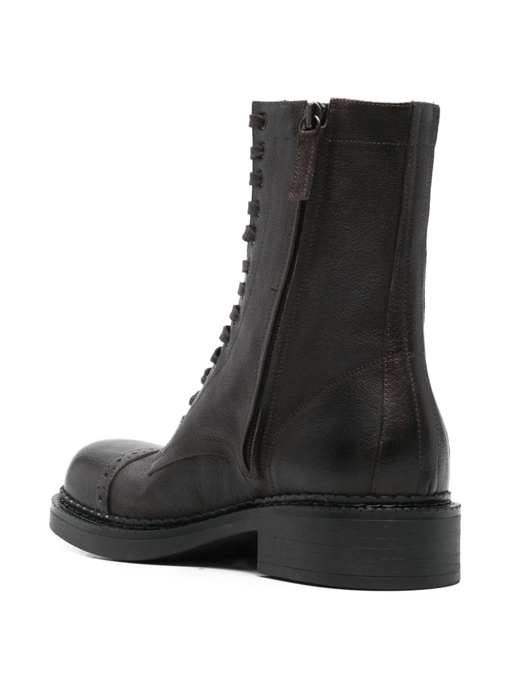 P.A.R.O.S.H. perforated-detail lace-up boots Brown