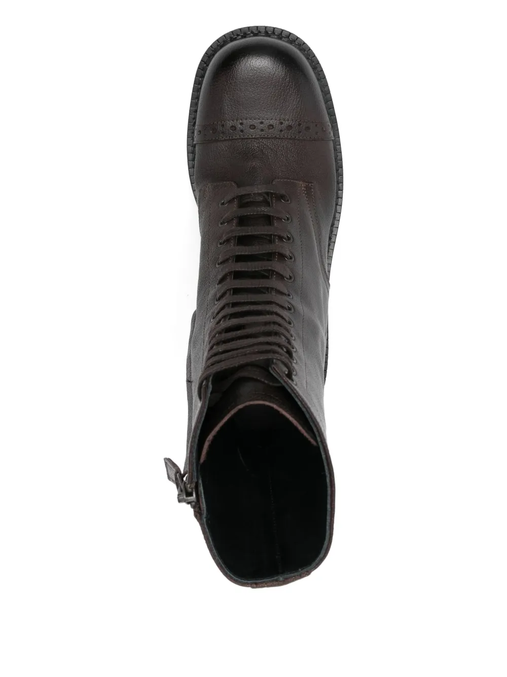 P.A.R.O.S.H. perforated-detail lace-up boots Brown