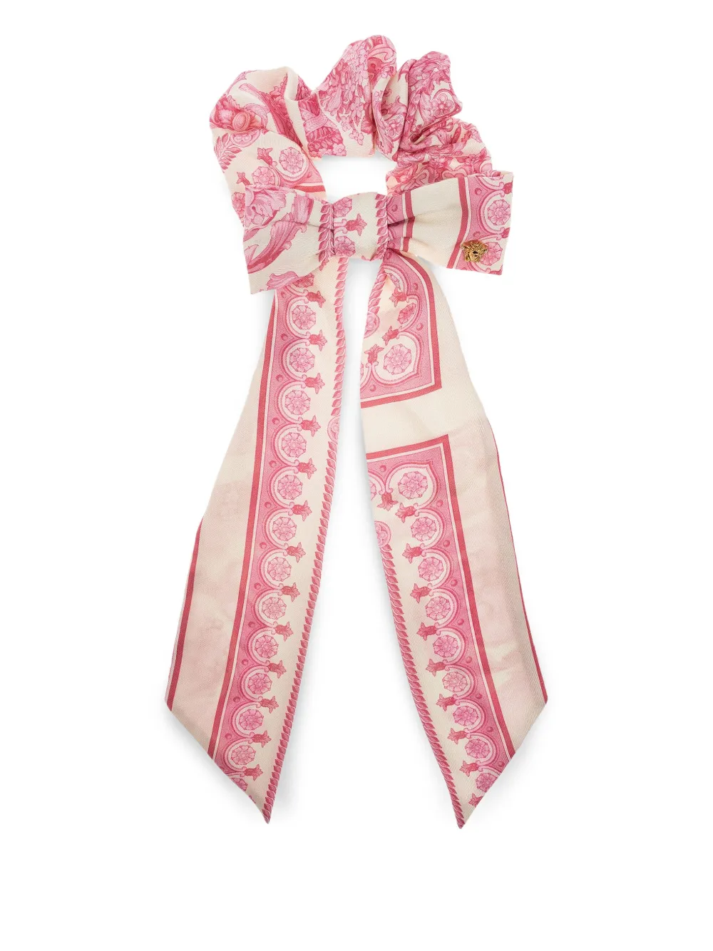 Versace Kids' Barocco-print Hair Scrunchie