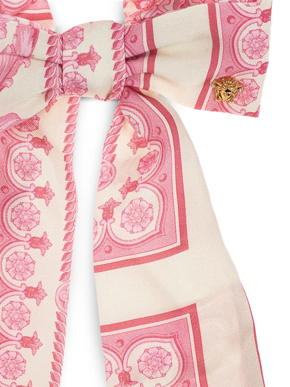 Versace Kids Scrunchie met Barocco-print Roze