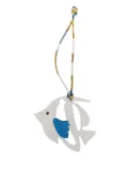 Versace fish-shaped charm - White