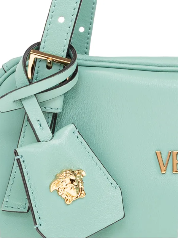 Versace ロゴプレート ショルダーバッグ | グリーン | FARFETCH JP