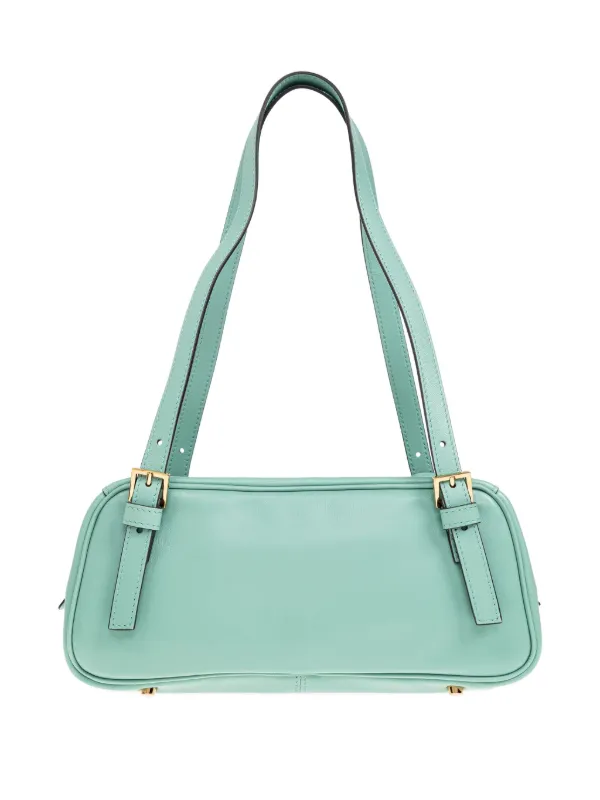 Versace ロゴプレート ショルダーバッグ | グリーン | FARFETCH JP