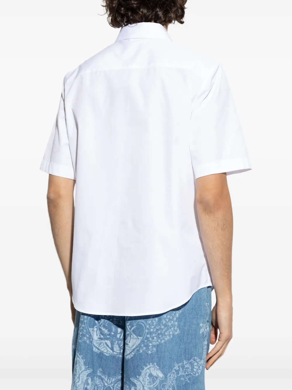 Versace Overhemd met logoprint Wit