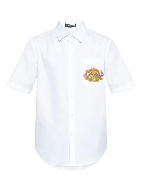 Versace logo-print shirt