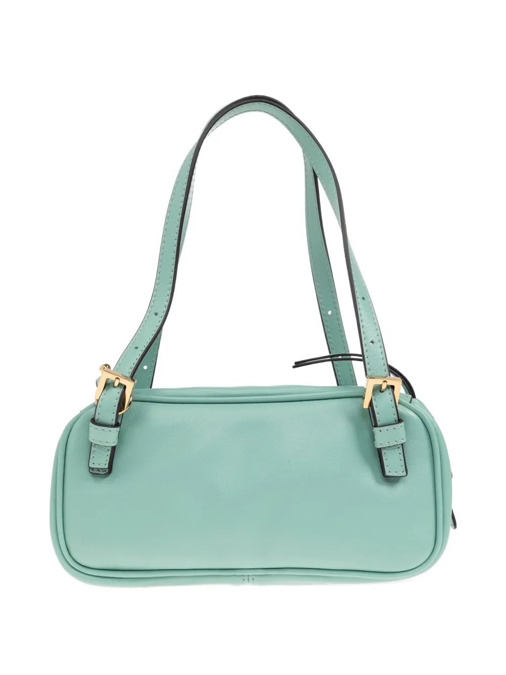 Versace Tag leren mini-schoudertas Groen