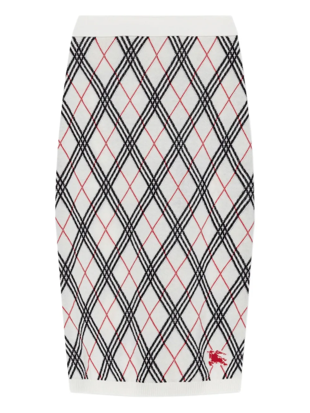 Burberry Rok met argyle-patroon Wit