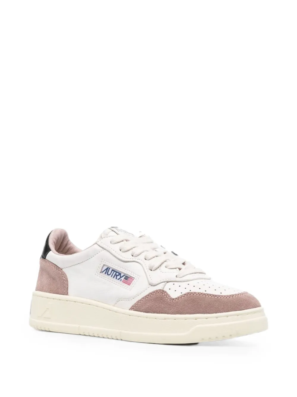 Autry Medalist panelled leather sneakers Wit