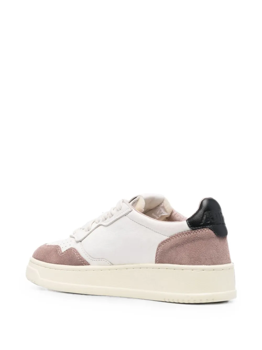 Autry Medalist panelled leather sneakers Wit