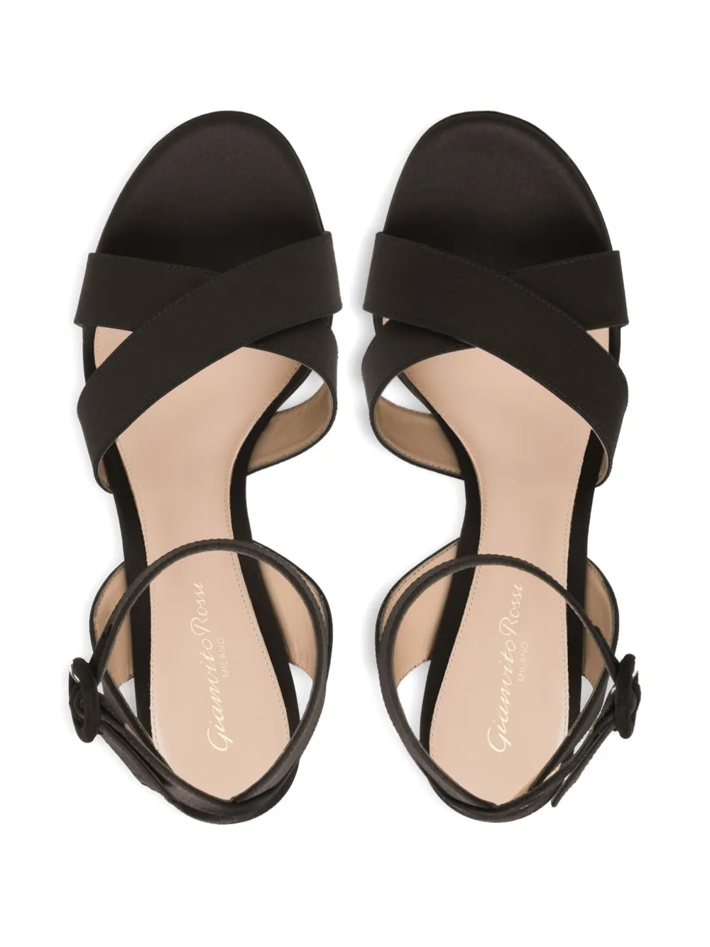 Gianvito Rossi 105mm Sabrina sandals Brown