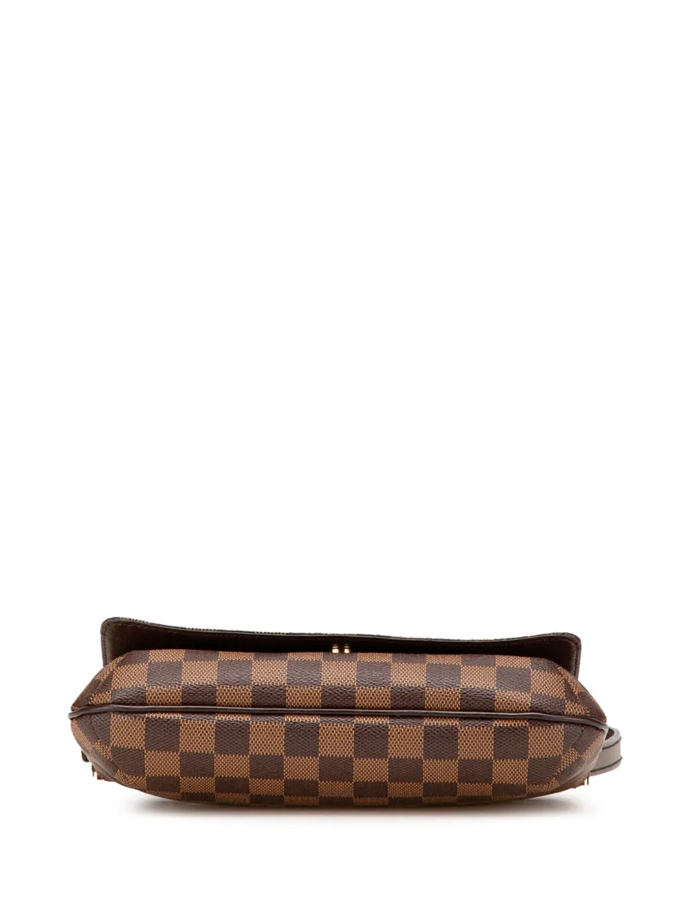 Pre-owned Louis Vuitton 2002 Damier Ebene Musette Tango Short Strap Shoulder Bag