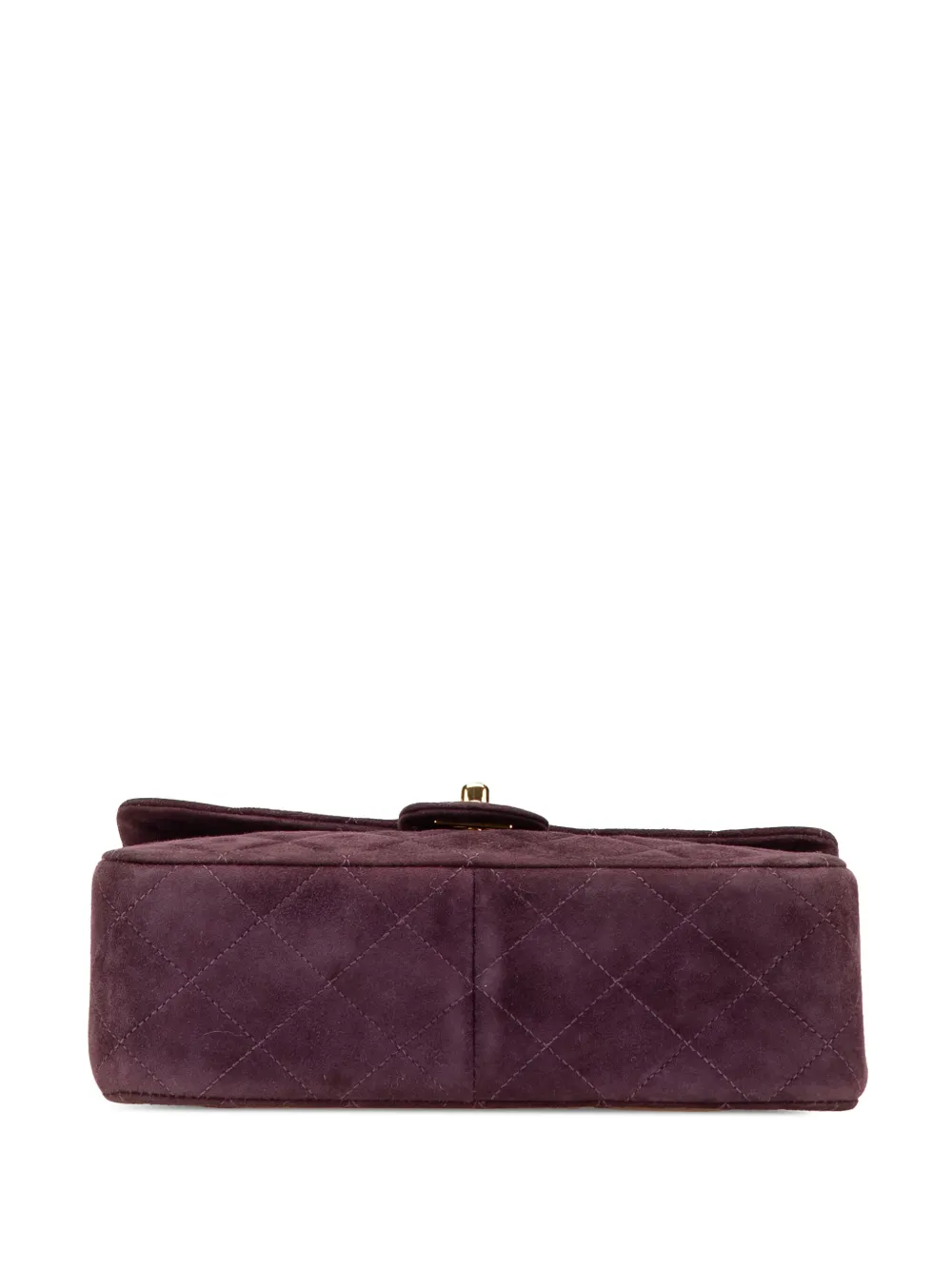 Pre-owned Chanel 1991-1994 Mini Rectangular Classic Suede Single Flap Crossbody Bag