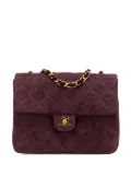 CHANEL Pre-Owned 1991-1994 Mini Rectangular Classic Suede Single Flap crossbody bag - Red