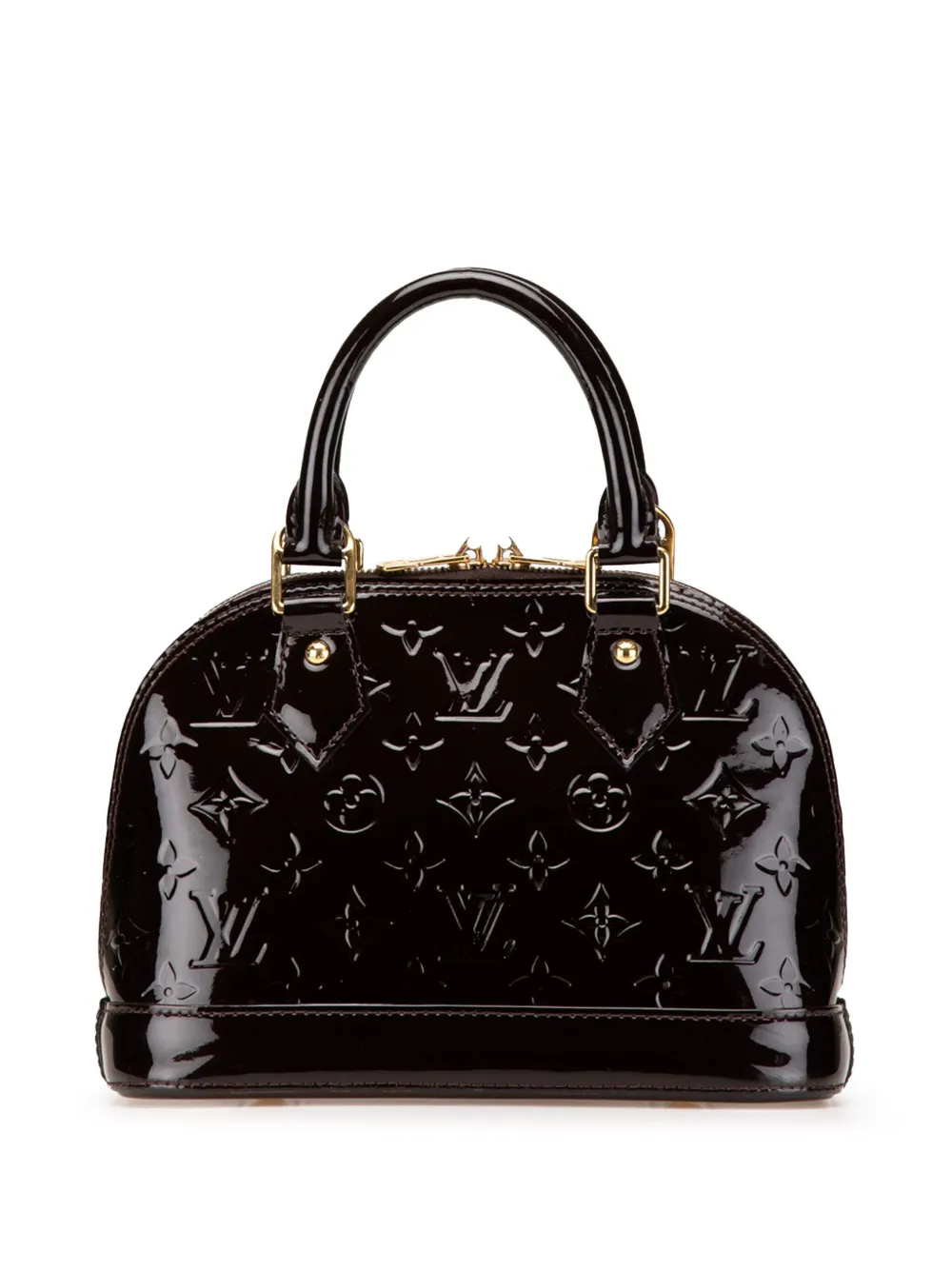 Louis Vuitton Pre-Owned 2017 Monogram Vernis Alma BB satchel - パープル Louis Vuitton Pre-Owned 2017 Monogram Vernis Alma BB satchel - パープル