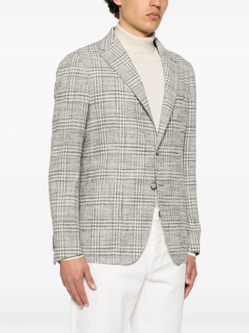 Tagliatore Jacket With Tartan Pattern
