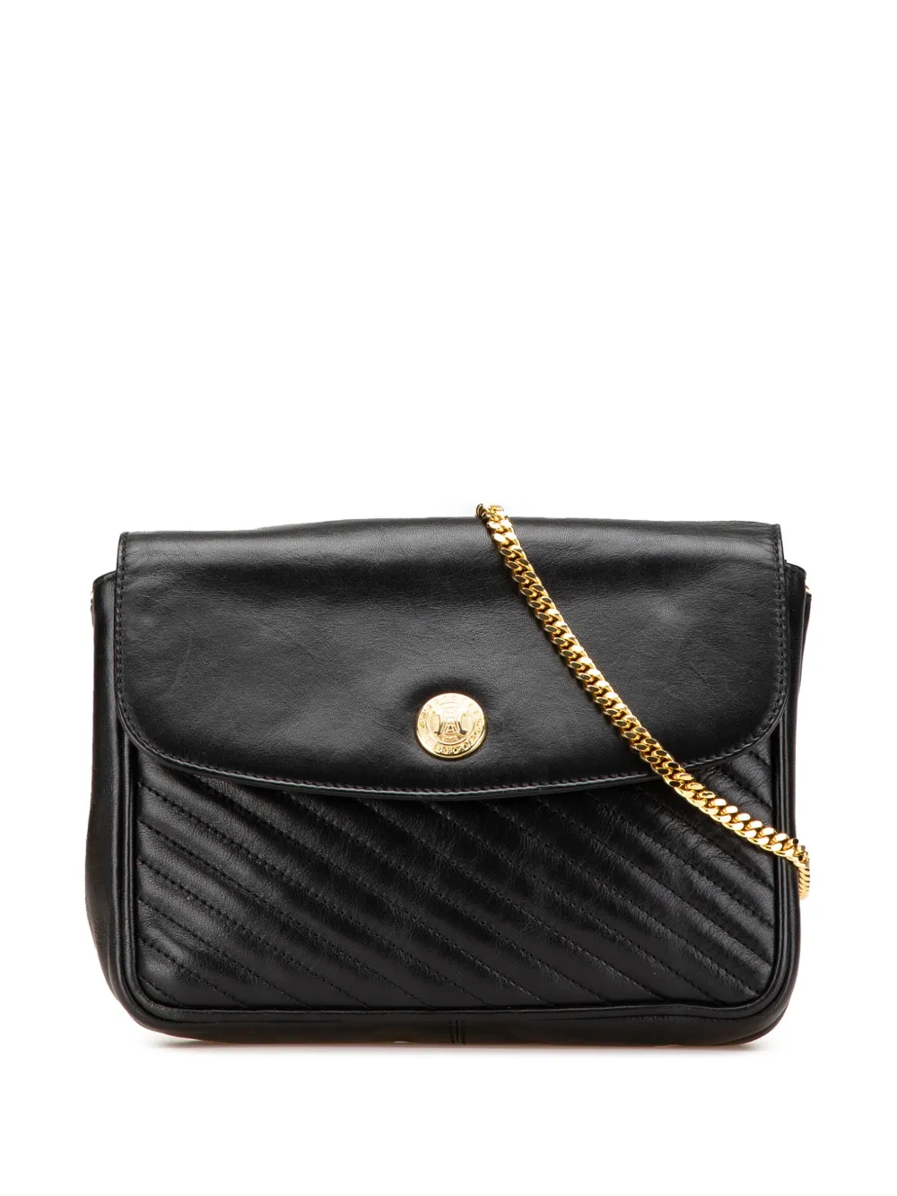 Céline Pre-Owned 2009 レザー トリオンフ チェーン ショルダーバッグ - ブラック Céline Pre-Owned 2009 レザー トリオンフ チェーン ショルダーバッグ - ブラック