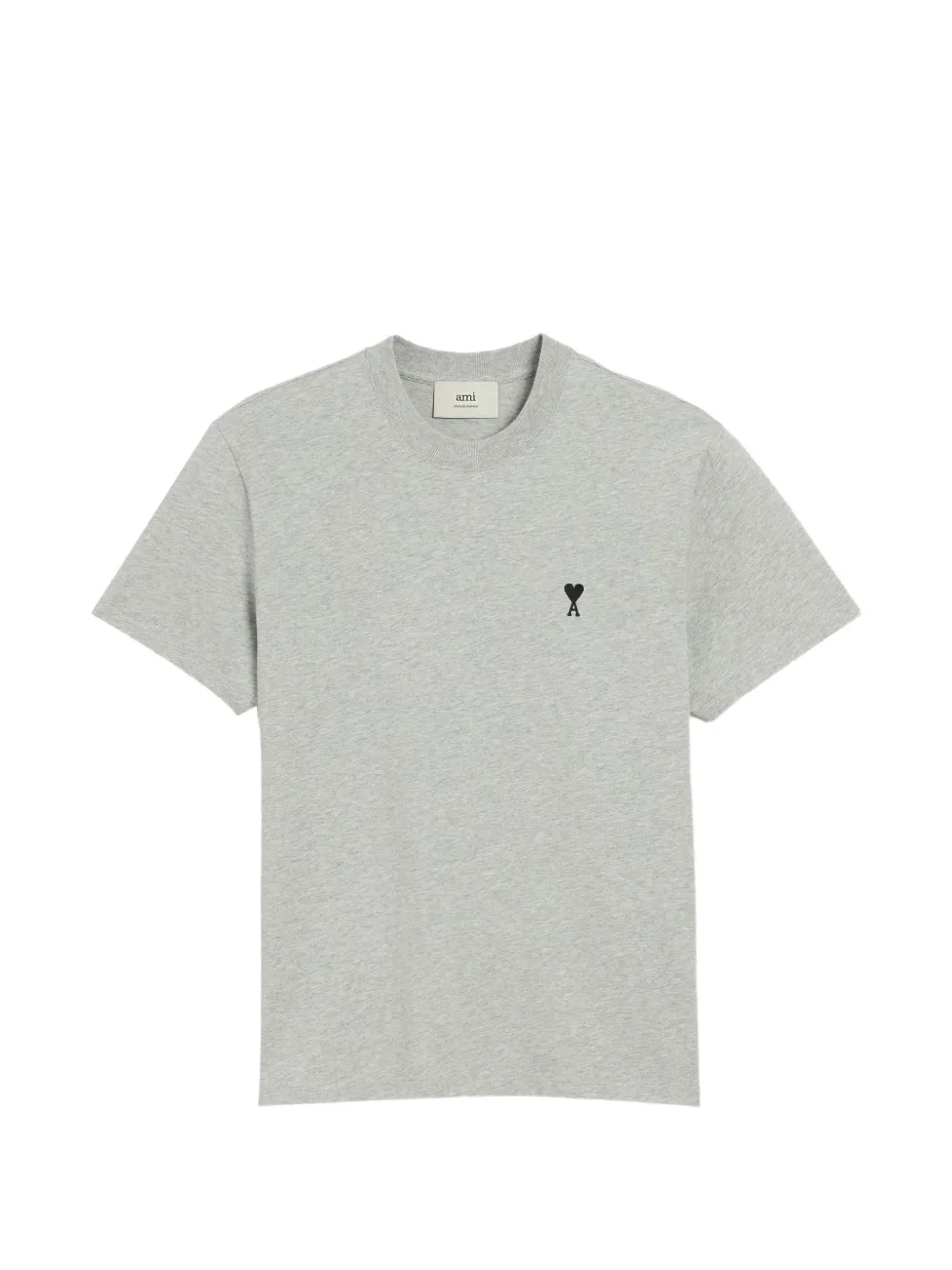 AMI Paris katoenen T-shirt met Ami de Coeur Grijs