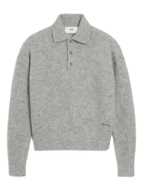 AMI Paris Poloshirt mit Logo-Stickerei