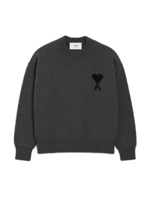 AMI Paris Ami De Coeur セーター | グレー | FARFETCH JP