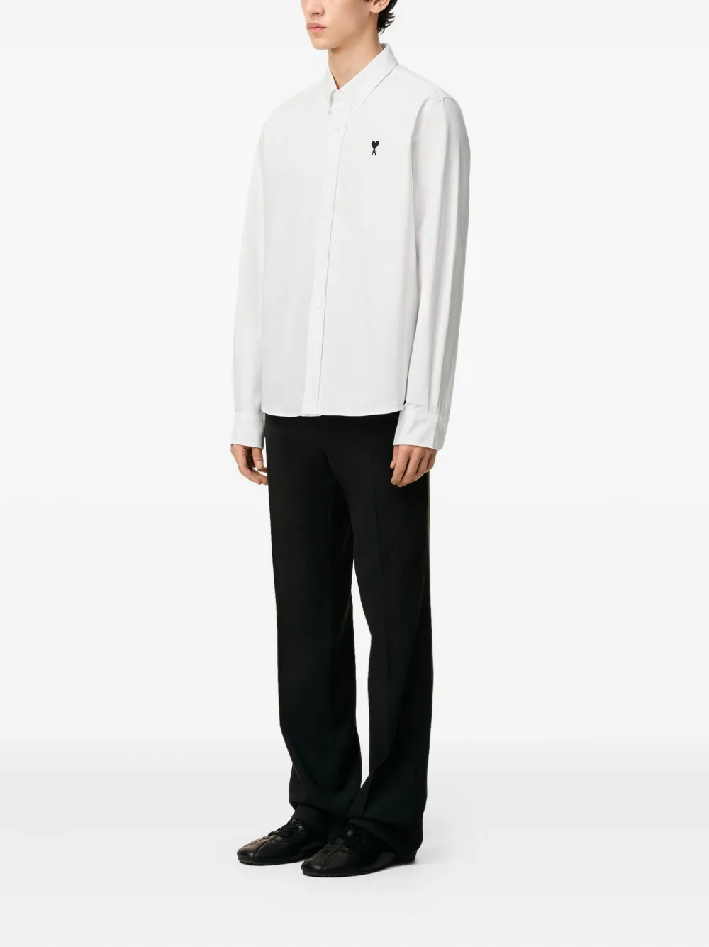 AMI Paris poplin shirt Wit