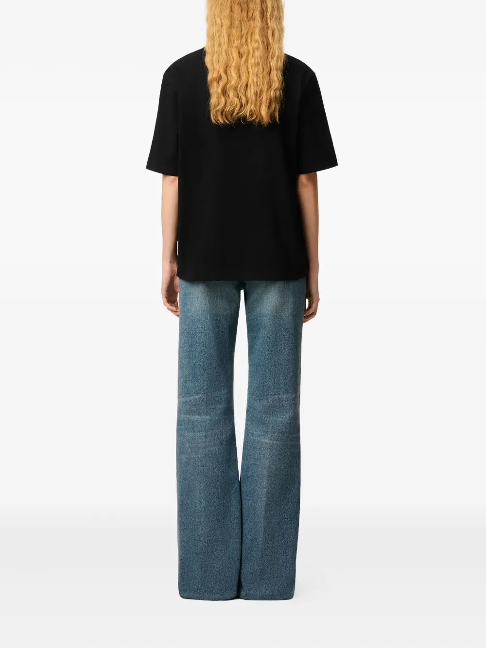 AMI Paris T-shirt met logo Zwart