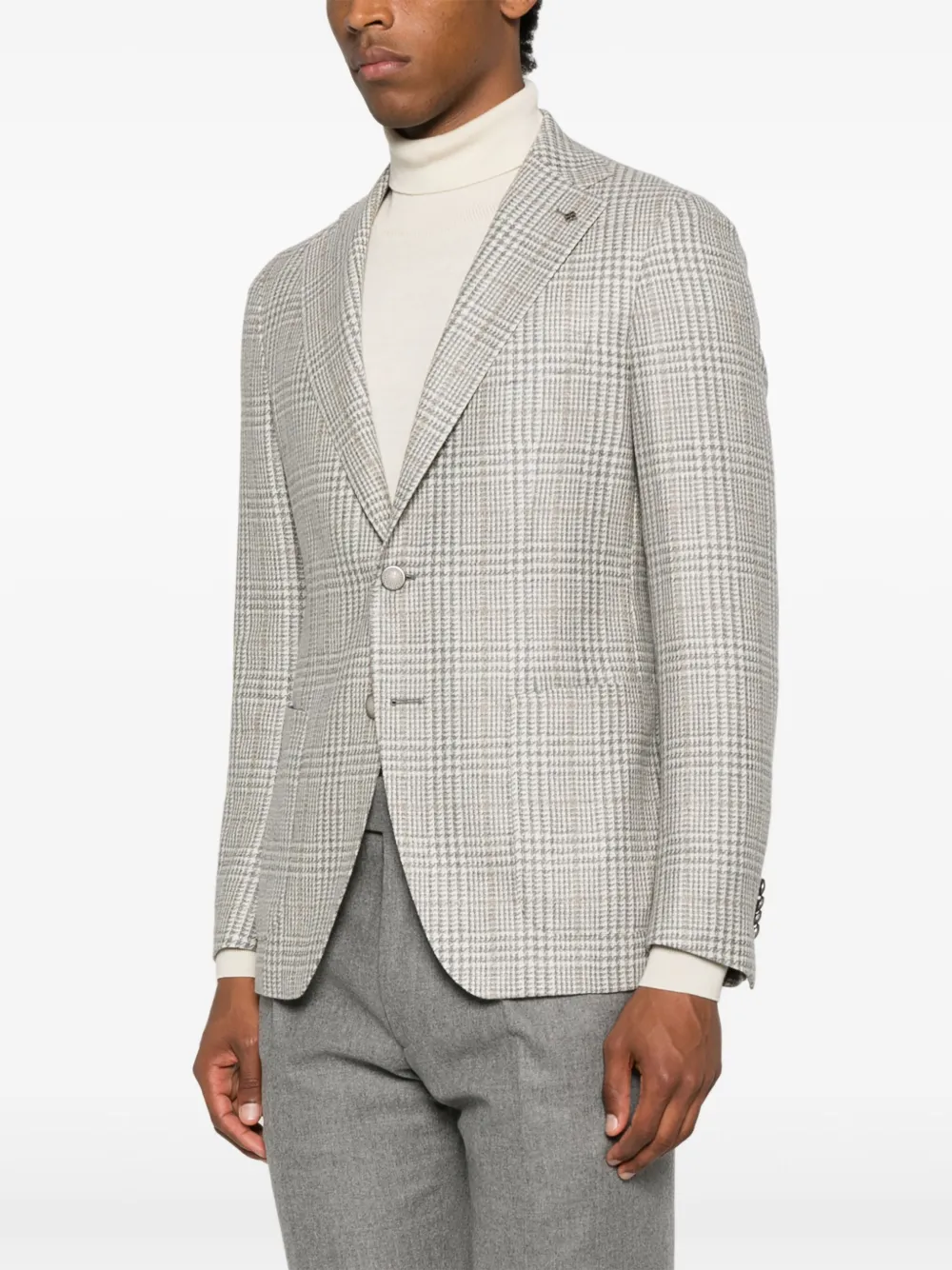 Tagliatore Blazer met enkele rij knopen Grijs