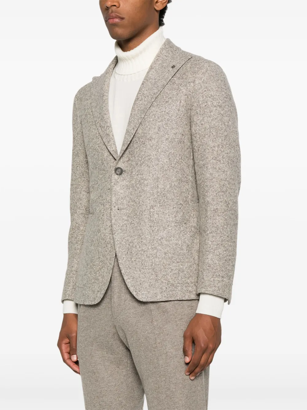 Tagliatore Blazer met enkele rij knopen Beige