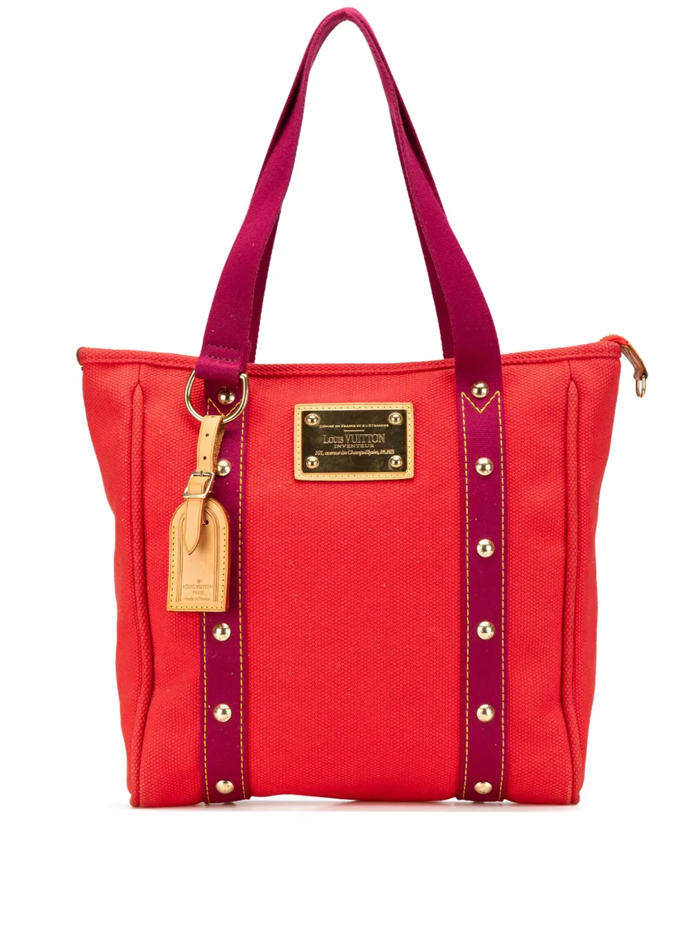 Louis Vuitton Pre-Owned 2005 アンティグア カバ MM トートバッグ - レッド Louis Vuitton Pre-Owned 2005 アンティグア カバ MM トートバッグ - レッド