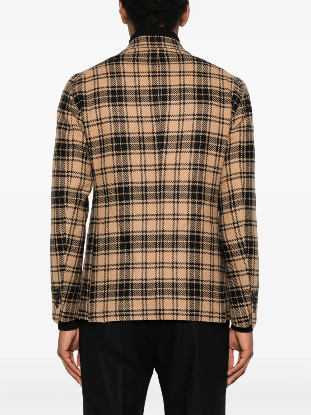 Tagliatore Geruite blazer Bruin