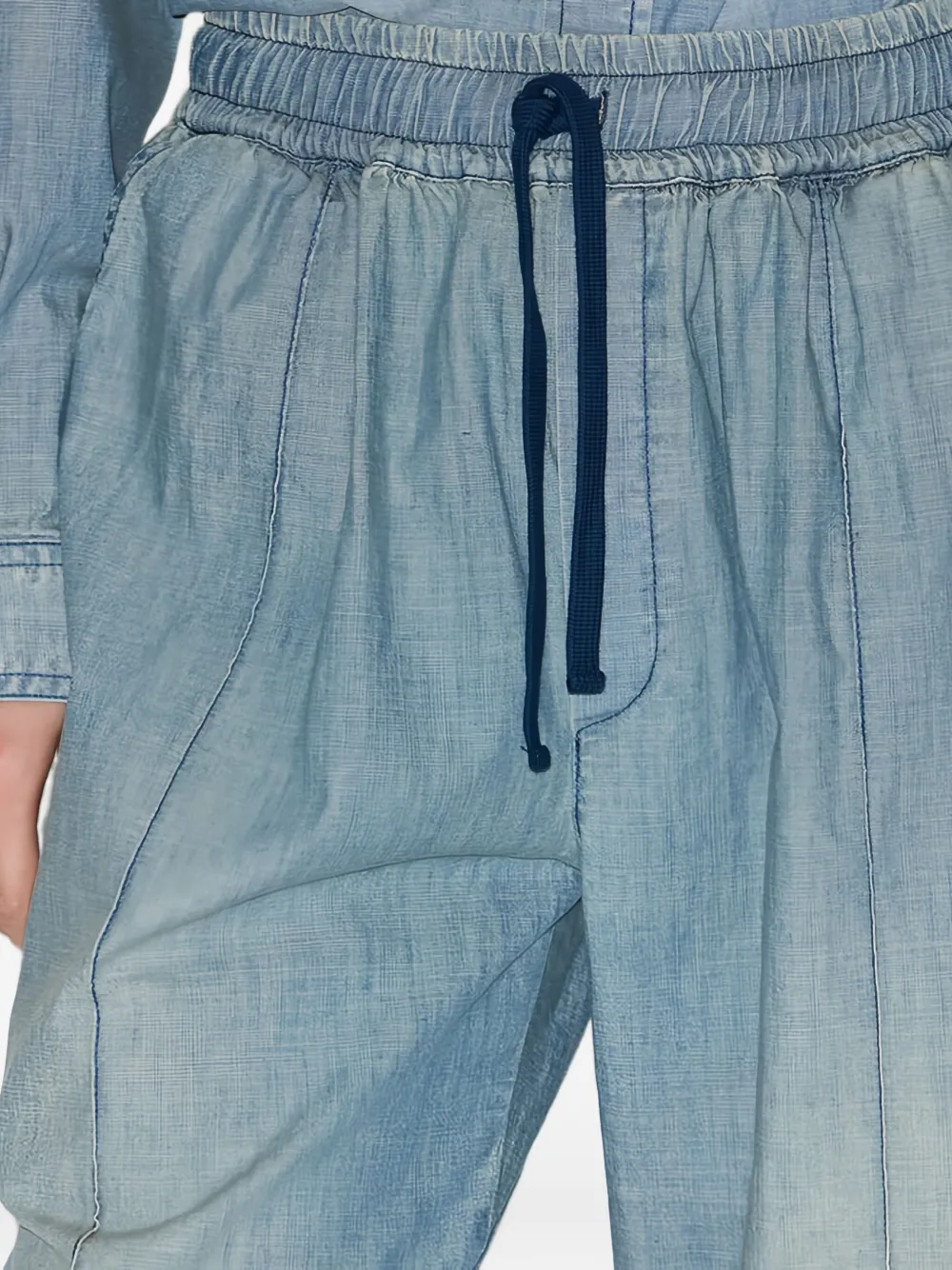 Isabel Marant Étoile Drawstring Elastic Catalia Trousers In Blue