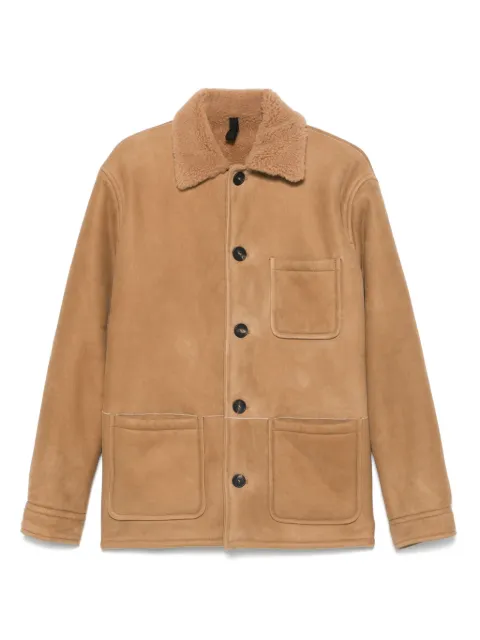Tagliatore shearling-collar jacket 