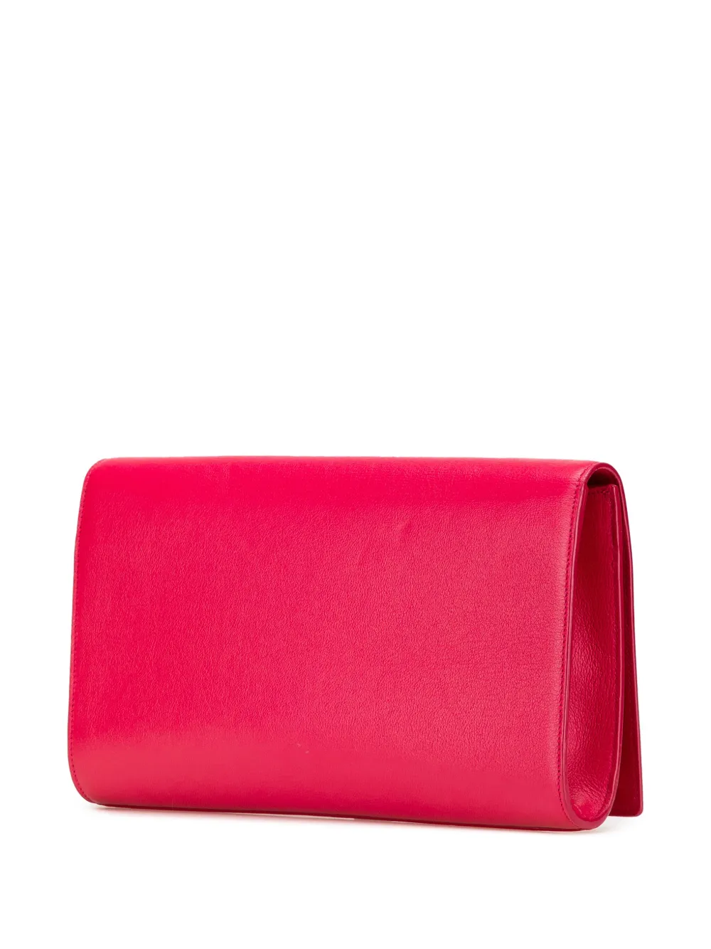 Pre-owned Saint Laurent 2015 Large Leather Belle De Jour Clutch Bag