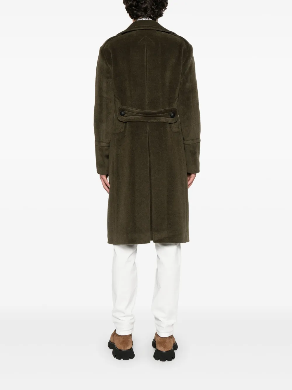 Tagliatore double-breasted coat Groen