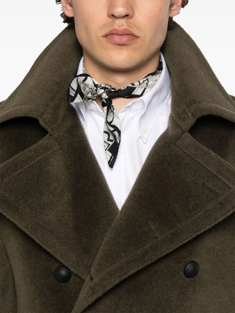 Tagliatore double-breasted coat Groen