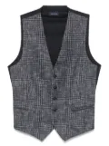 Tagliatore check-print waistcoat - Blue