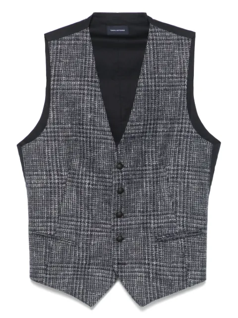 Tagliatore check-print waistcoat