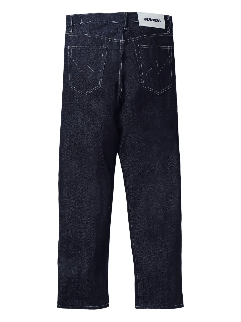 Neighborhood logo-patch jeans - Blauw
