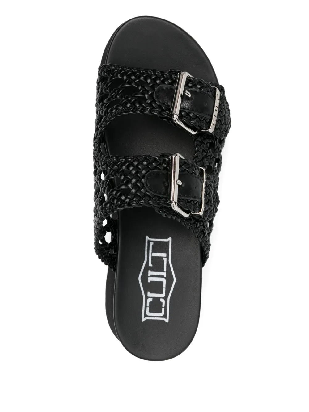 Cult 40mm braided sandals Black