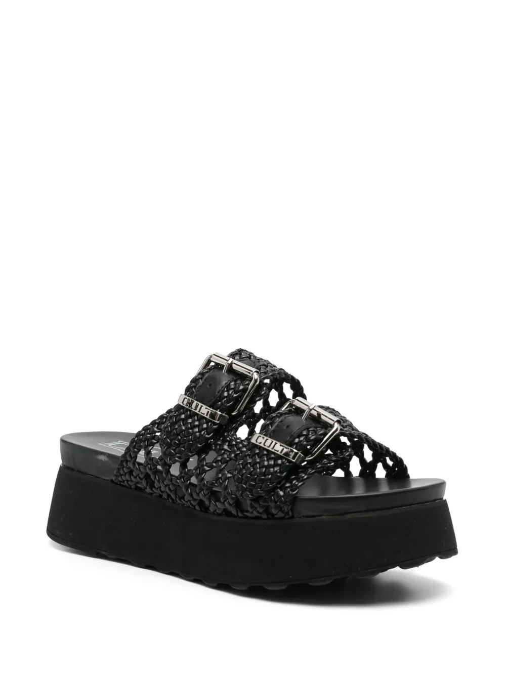 Cult 40mm braided sandals Black