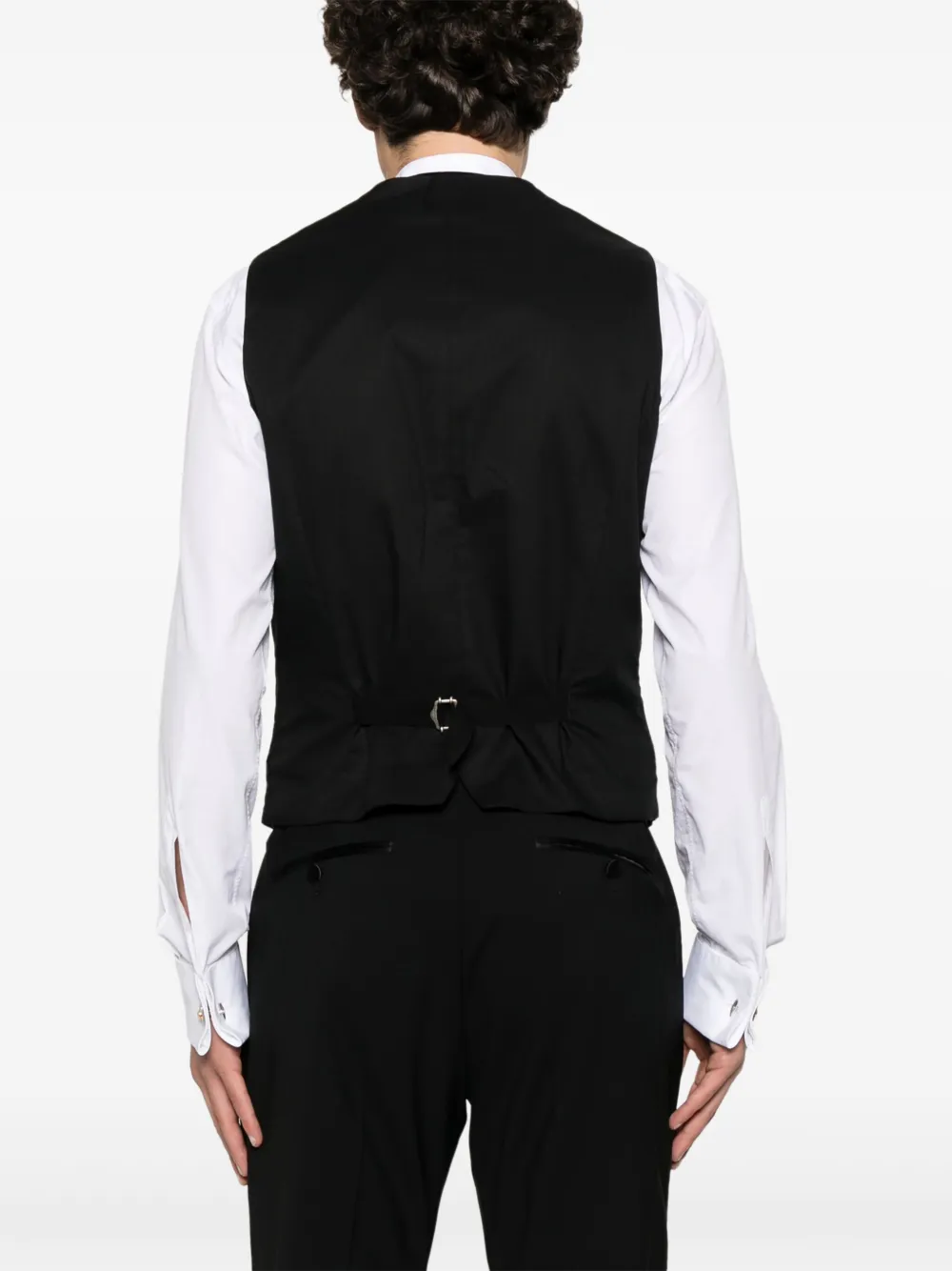 Tagliatore Katoenen gilet Zwart