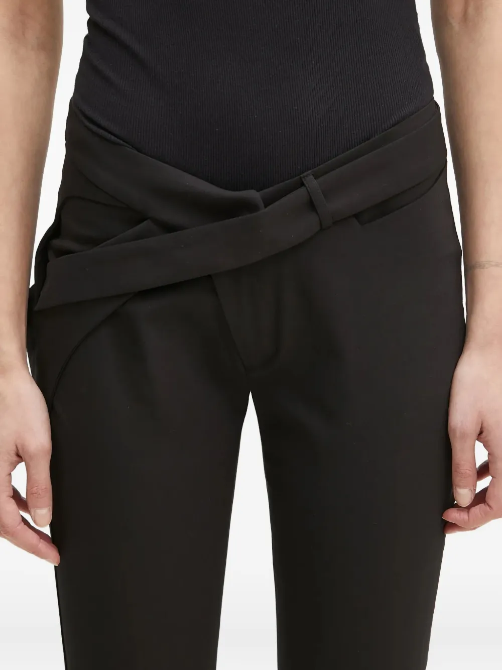 Ottolinger Broek met wikkeleffect Zwart