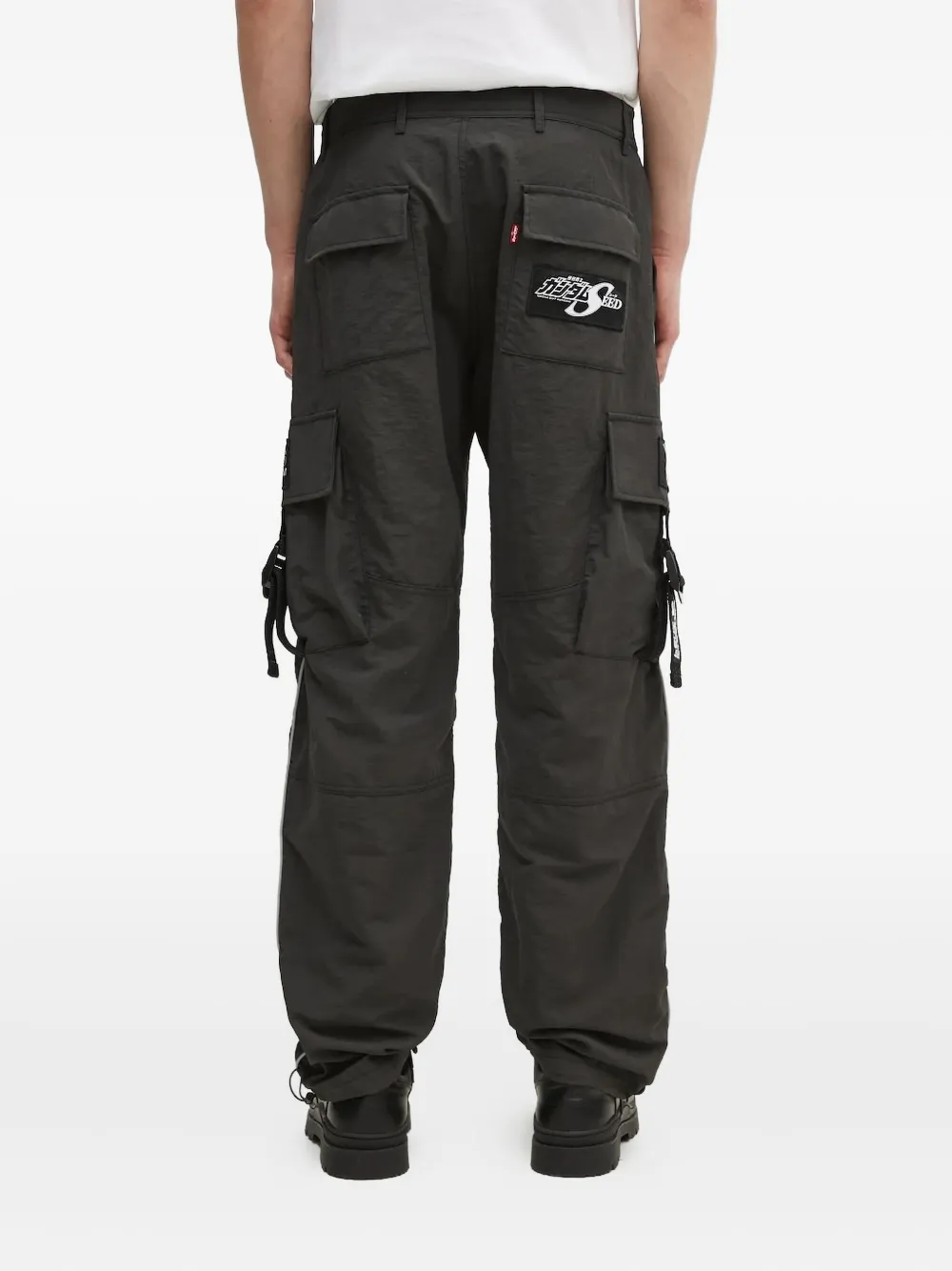 Levi's Broek met cargo zak en grafische patch Zwart
