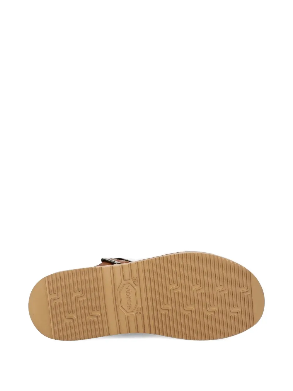 Fracap buckle leather loafers Brown
