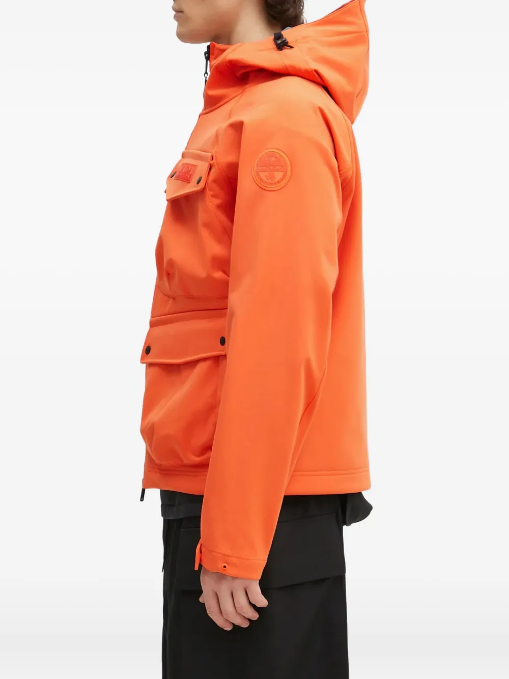 Napapijri Jack met capuchon en zak Oranje