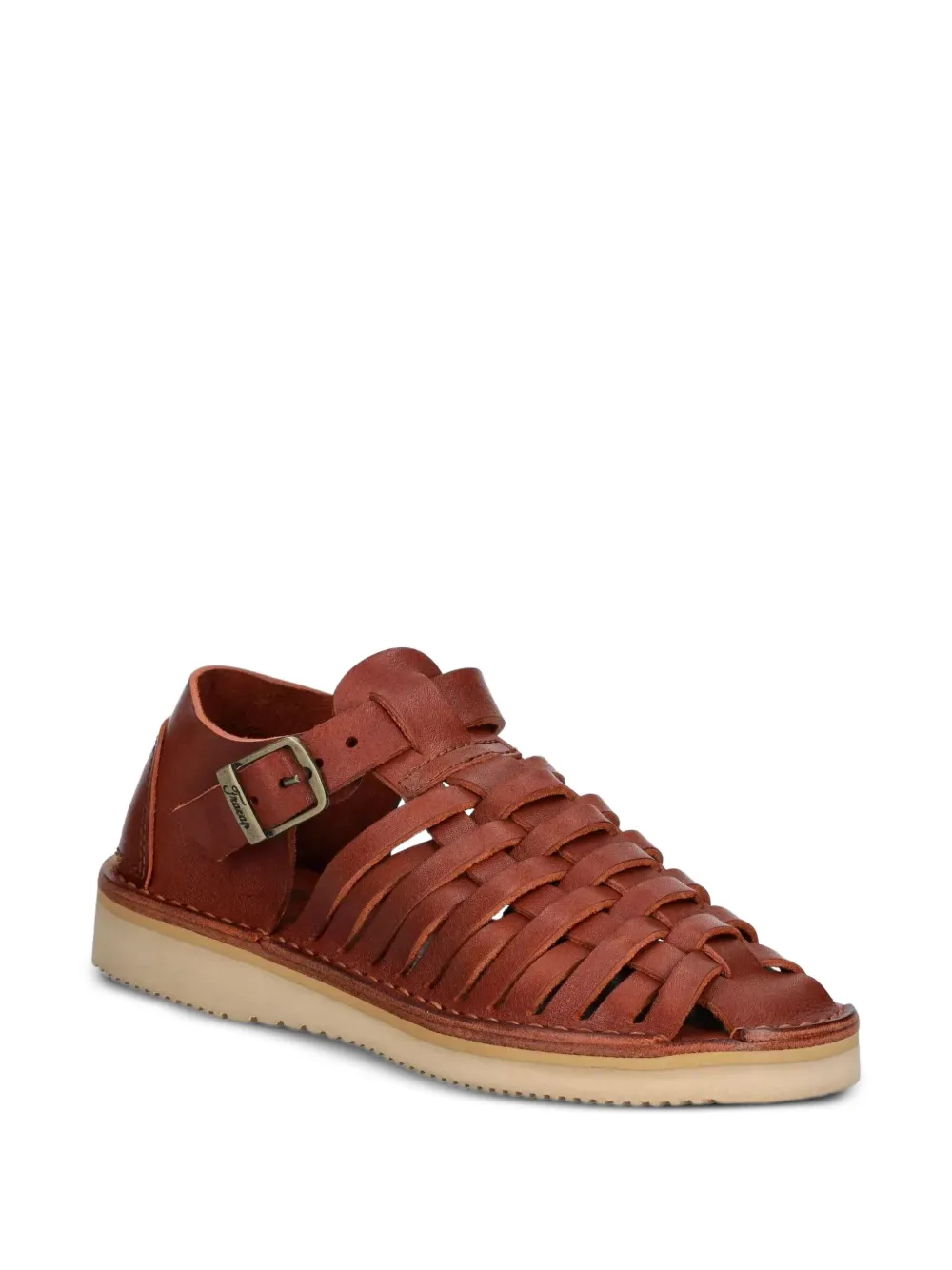 Fracap D025 woven strap sandals Red