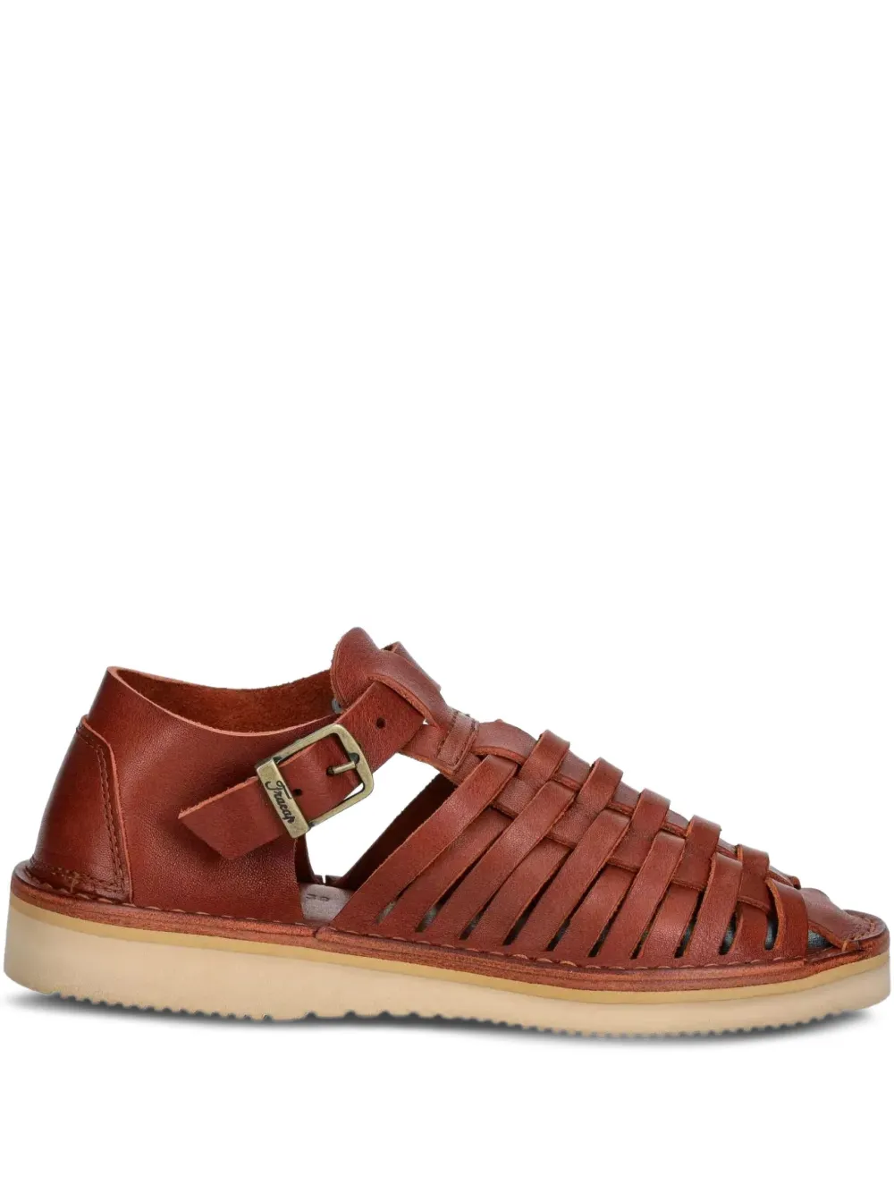 Fracap D025 woven strap sandals Red