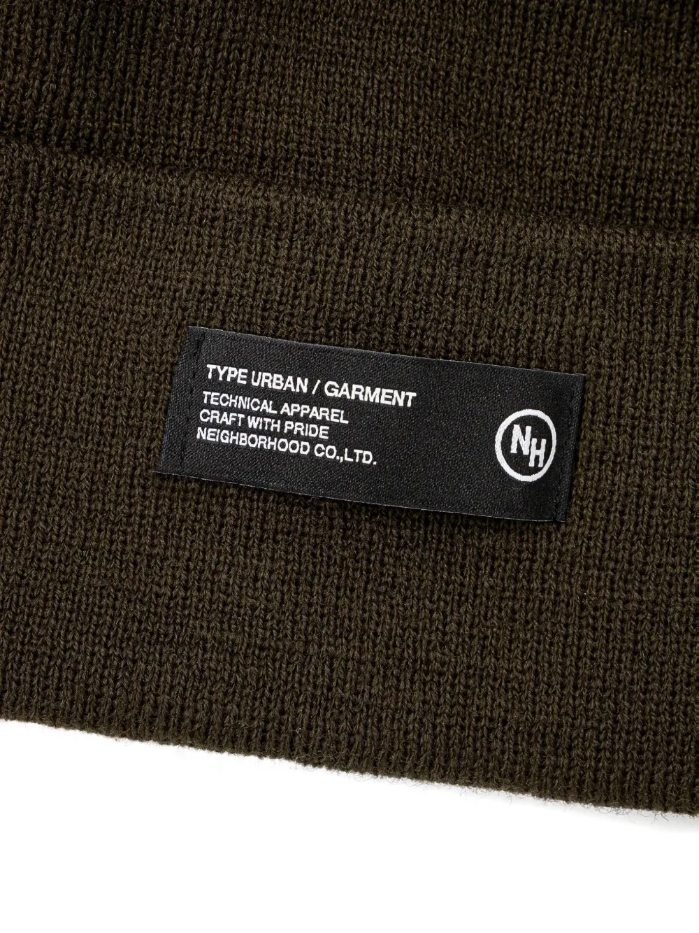 Neighborhood Ribbed Beanie In Gray